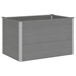 vidaXL Lit surélevé de jardin WPC 150x100x91 cm Gris