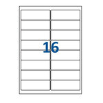 Lot de 100 Planches étiquettes autocollantes sur feuille A4 : 99 x 33 9 mm (16 étiquettes par feuille spéciales bons de transport)
