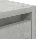vidaXL Table de chevet murale gris béton 38x34x40 cm