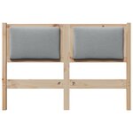 vidaXL Tête de lit Autre Marron 120 cm Bois massif en pin