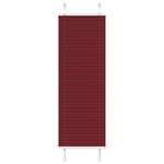 vidaXL Store plissé rouge bordeaux 45x100 cm largeur du tissu 44 4 cm