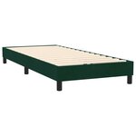 vidaXL Sommier à lattes de lit et matelas vert foncé 80x220 cm velours