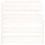 vidaXL Composteur Blanc 80x80x78 cm Bois massif de pin
