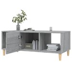 vidaXL Table basse sonoma gris 102x50x40 cm bois d'ingénierie