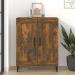 vidaXL Buffet chêne fumé 69 5x34x90 cm bois d'ingénierie