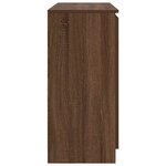 vidaXL Buffet avec tiroirs chêne brun 100 5x35x76 cm bois d'ingénierie