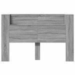vidaXL Cabinet de Tête de Lit avec LED Gris Sonoma Bois d'ingénierie