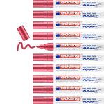 Marqueur Peinture brillante 750 Rouge Pointe Ronde 2-4 mm x 10 EDDING
