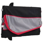 vidaXL Remorque de vélo noir et rouge 45 kg fer