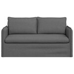 vidaXL Canapé Gris foncé 156 x 82 x 85 cm tissu