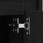 Meuble TV vidaXL Noir Chêne 80x35x45 cm En Bois Agencé
