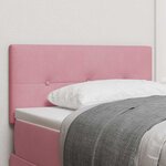 vidaXL Tête de lit Montage mural avec tête de lit Rose 80 cm Velours