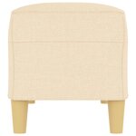 vidaXL Banc Crème 100x35x41 cm Tissu
