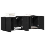 vidaXL Meubles TV 2 pièces Chêne noir 120 x 30 x 41 cm Bois d'ingénierie