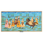 vidaXL Boîte de rangement peinte à la main 80x40x40cm Bois de manguier