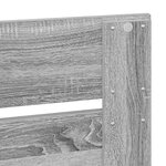 vidaXL Tête de lit Gris Sonoma 150 cm Bois d'ingénierie