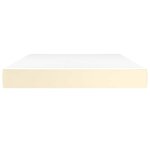 vidaXL Matelas de lit à ressorts ensachés fermeté moyenne Crème 140x200x20 cm