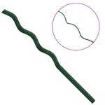 vidaXL Tuteurs spirales pour plantes 20 Pièces Vert 110 cm