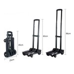 Pack and Move - Diable pliable - 45Kg - Déménagement et Transport - Léger Compact - Petit Diable Manutention - Manche Télescopique - Tendeur intégré