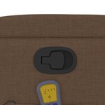 vidaXL Fauteuil de massage inclinable Marron Tissu