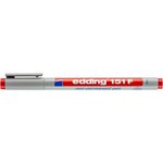 Feutre Non Permanent 151 F Rouge Pointe Fine 0 6 mm x 10 EDDING