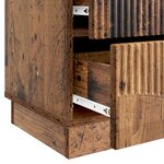 vidaXL Cabinet de chevet avec tiroir Bois ancien 43 x 34 5 x 44 5 cm