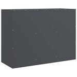vidaXL Buffet anthracite 99x39x73 cm acier