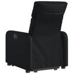vidaXL Fauteuil inclinable Noir Similicuir