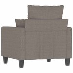 vidaXL Fauteuil Taupe 60 cm Tissu