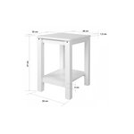 Table de chevet en bois nature