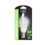 SupraLED - Ampoule LED (Flamme Coup de vent), culot E14, conso. 5,3W (eq. 40W), 470 lumens, blanc neutre -  LV470FCCW