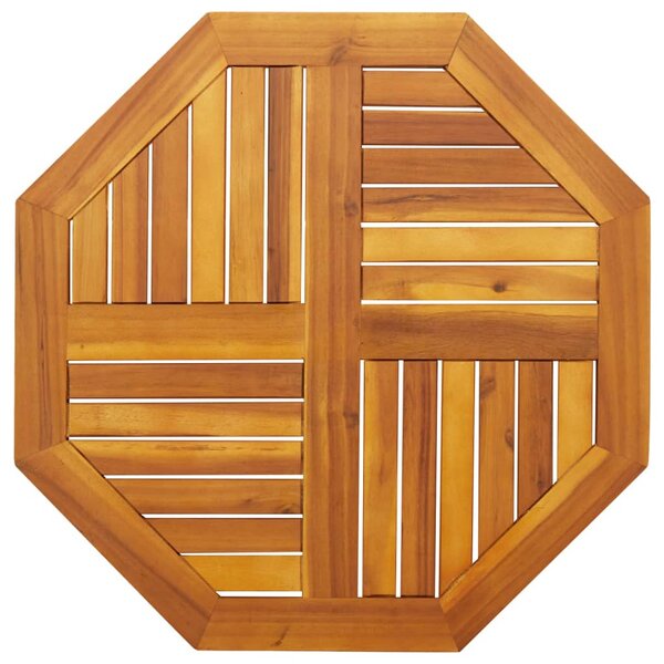 vidaXL Dessus de table 70x70x2 cm octogonal bois massif d'acacia