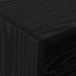 vidaXL Meuble à vinyles Chêne noir 78 5 x 35 x 45 cm Bois d'ingénierie