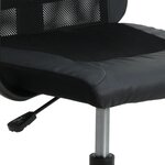 vidaXL Chaise de bureau réglable en hauteur noir