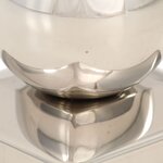 vidaXL Bouchons de poteau 6 Pièces Globe final Acier inoxydable 81x81 mm