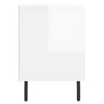 vidaXL Meuble TV blanc brillant 150x30x44 5 cm bois d'ingénierie