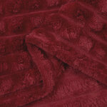 vidaXL Jeté Rouge Bordeaux 150 x 130 cm Toison