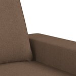 vidaXL Ensemble de canapés 4 Pièces marron tissu