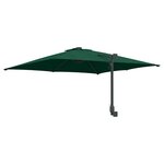 vidaXL Parasol mural de jardin vert 247 cm