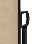 vidaXL Auvent latéral rétractable beige 220x300 cm