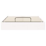 vidaXL Cadre de lit ottoman avec rangement Blanc 120 x 190 cm