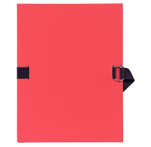 Chemise à dos extensible 24 x32 carton toilé rouge exacompta