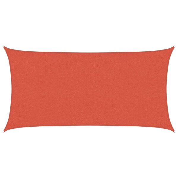 vidaXL Voile d'ombrage 160 g/m² Terre cuite 2 5x5 m PEHD