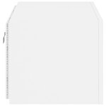 vidaXL Meuble TV mural avec lumières LED blanc 60x35x31 cm