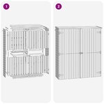 vidaXL Abri à outils de jardin 163x50x171 cm Pinède imprégnée