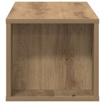 Meuble TV mural vidaXL en chêne artisanal 100x30x26 5 cm en bois d'ingénierie