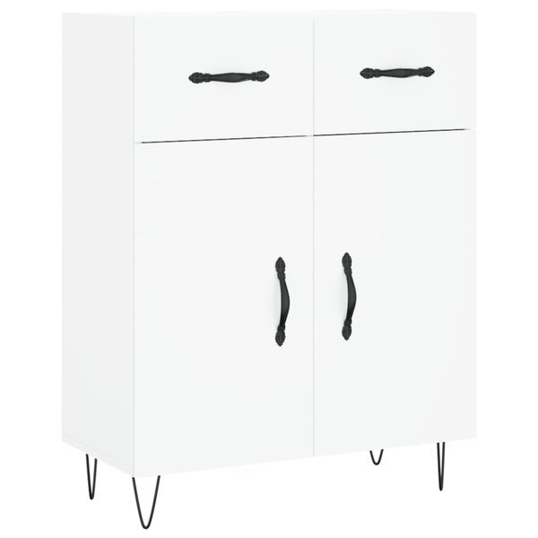 vidaXL Buffet blanc 69 5x34x90 cm bois d'ingénierie