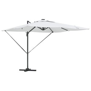 vidaXL Parasol Sable 286 x 284 x 270 cm Aluminium et polyester