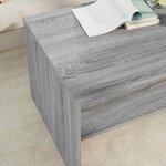 vidaXL Table basse Gris Sonoma 80 x 50 x 40 cm Bois d'ingénierie