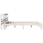 vidaXL Cadre de lit avec tête de lit sans matelas blanc 120x200 cm
